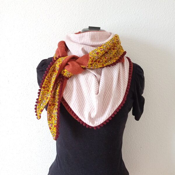 Chèche - marsala zebra