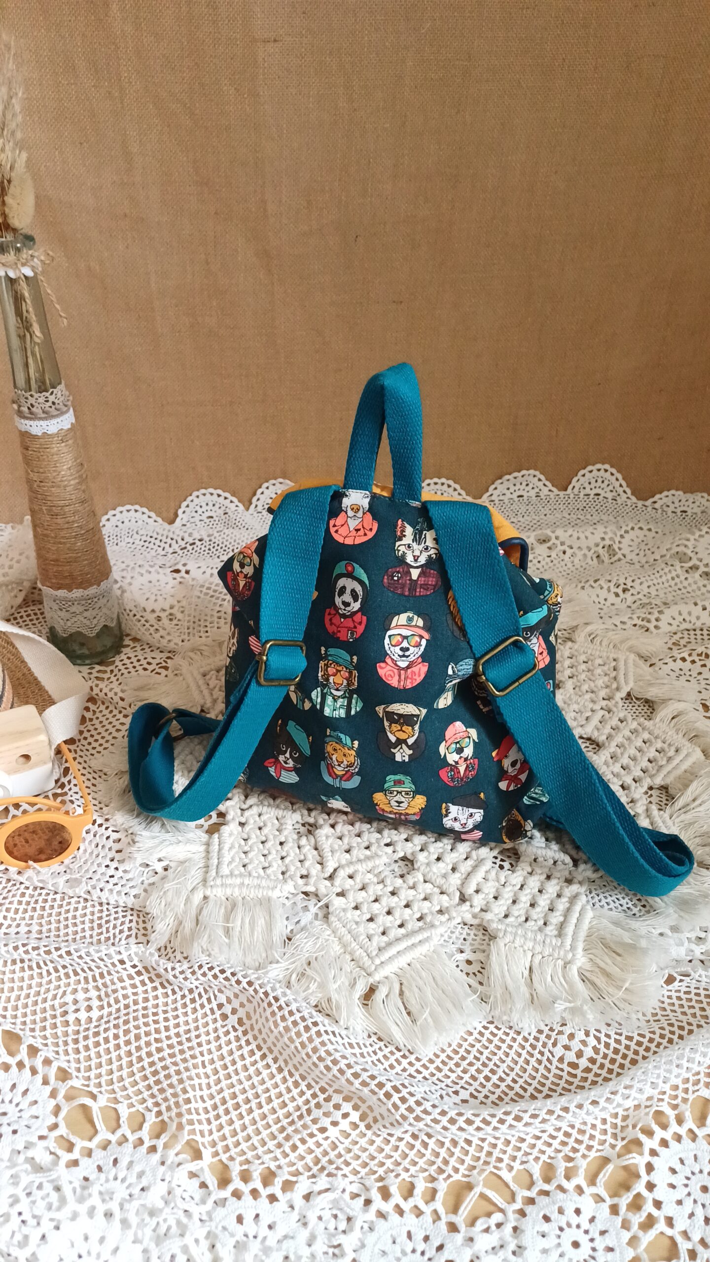 Sac à dos funky cats & dogs – Image 5